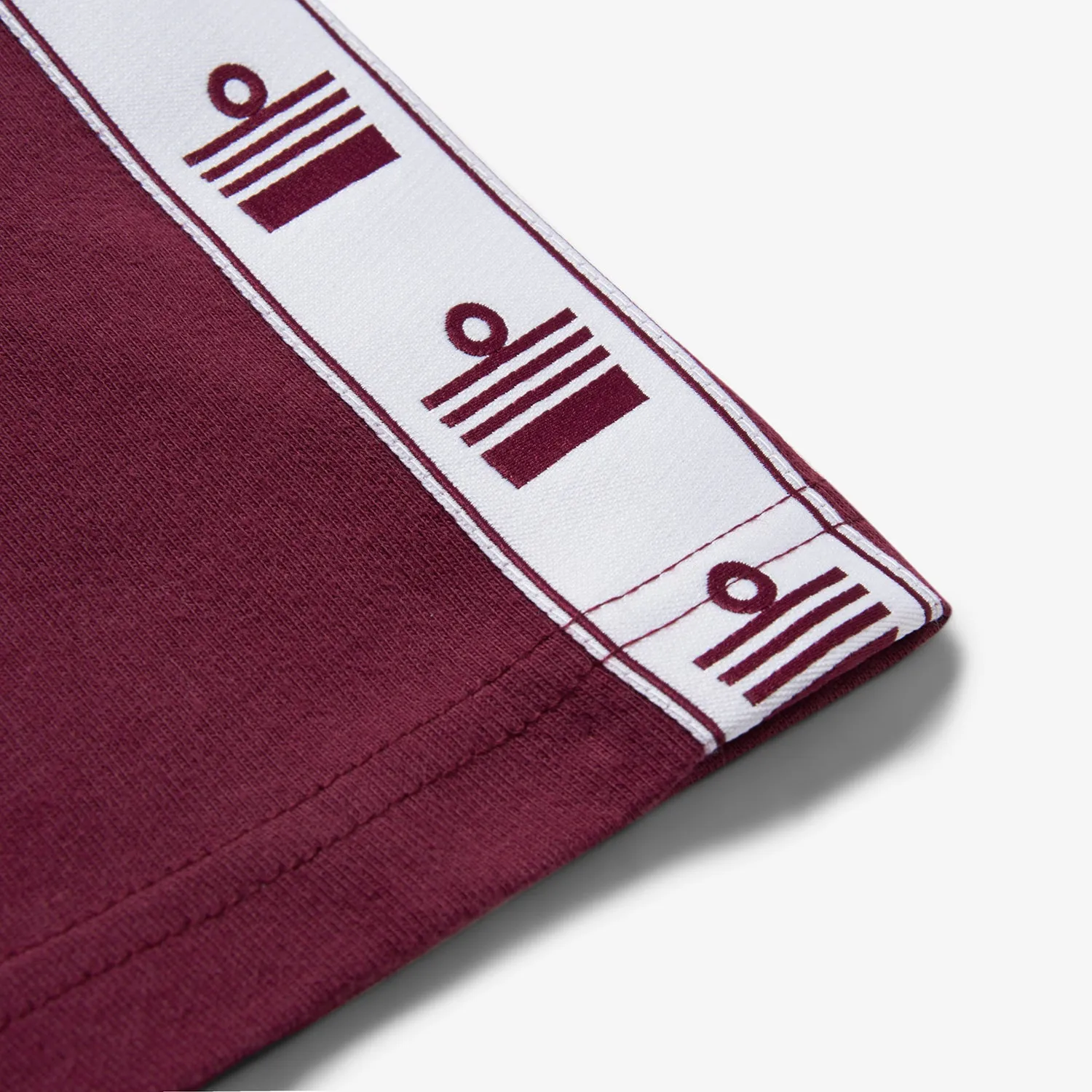 Bardon Repeat Tape T-Shirt - Burgundy