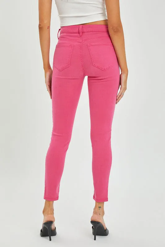 Cello Mid Rise Crop Skinny Jeans