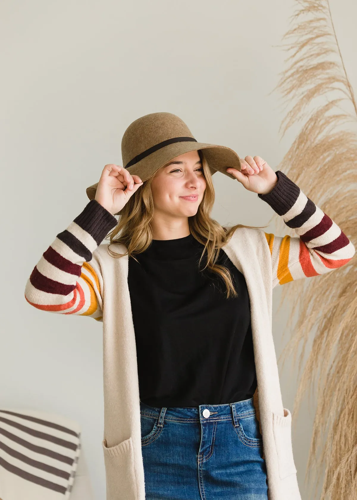 Cozy Striped Warm Cardigan - FINAL SALE