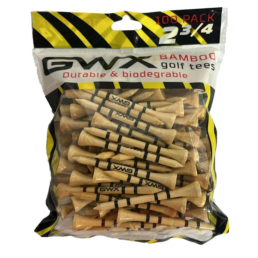 GWX Bamboo Golf Tees - Natural