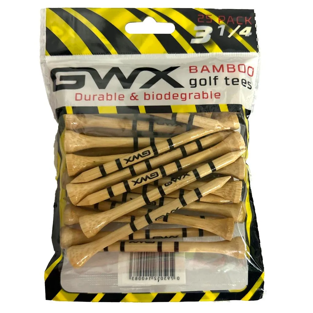 GWX Bamboo Golf Tees - Natural