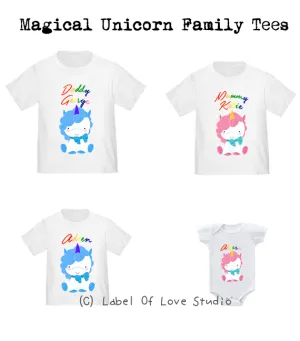 Magical Unicorn  Family Tees