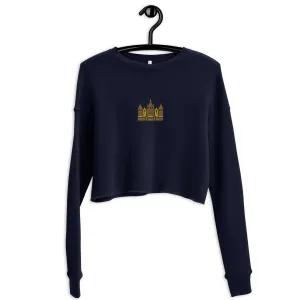 Malian Great Mosque Embroidered Cropped Sweatshirt