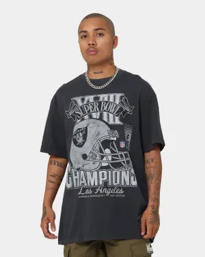 Mitchell & Ness Los Angeles Raiders Superbowl Champ T-Shirt Faded Black