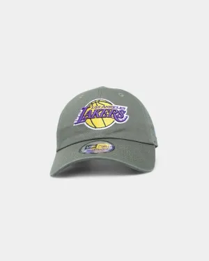 New Era Los Angeles Lakers 'Washed Olive' Casual Classic Strapback Olive Green