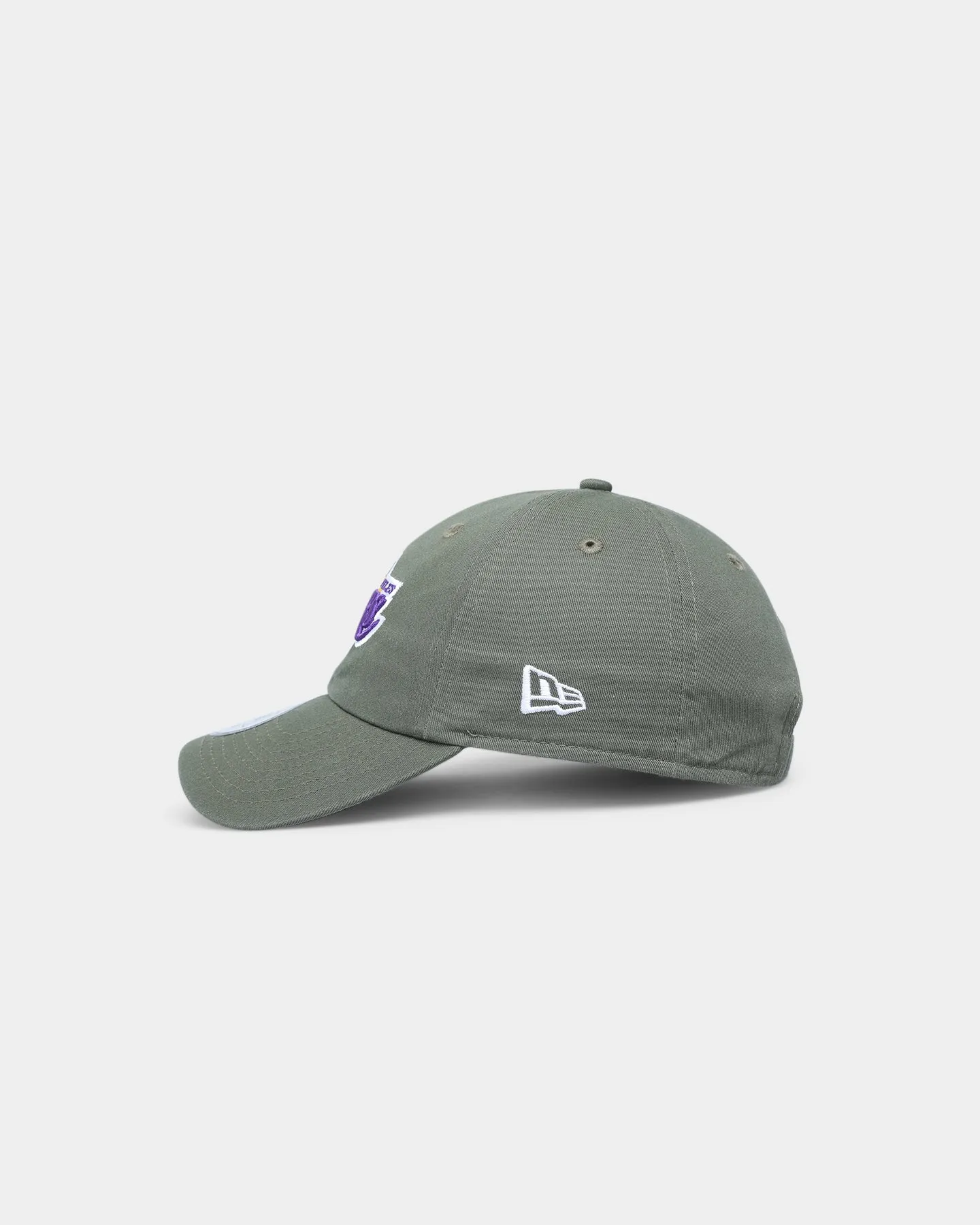 New Era Los Angeles Lakers 'Washed Olive' Casual Classic Strapback Olive Green