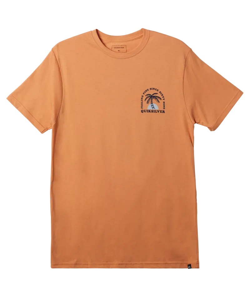 Quiksilver The Ripple Tee-Copper Tan