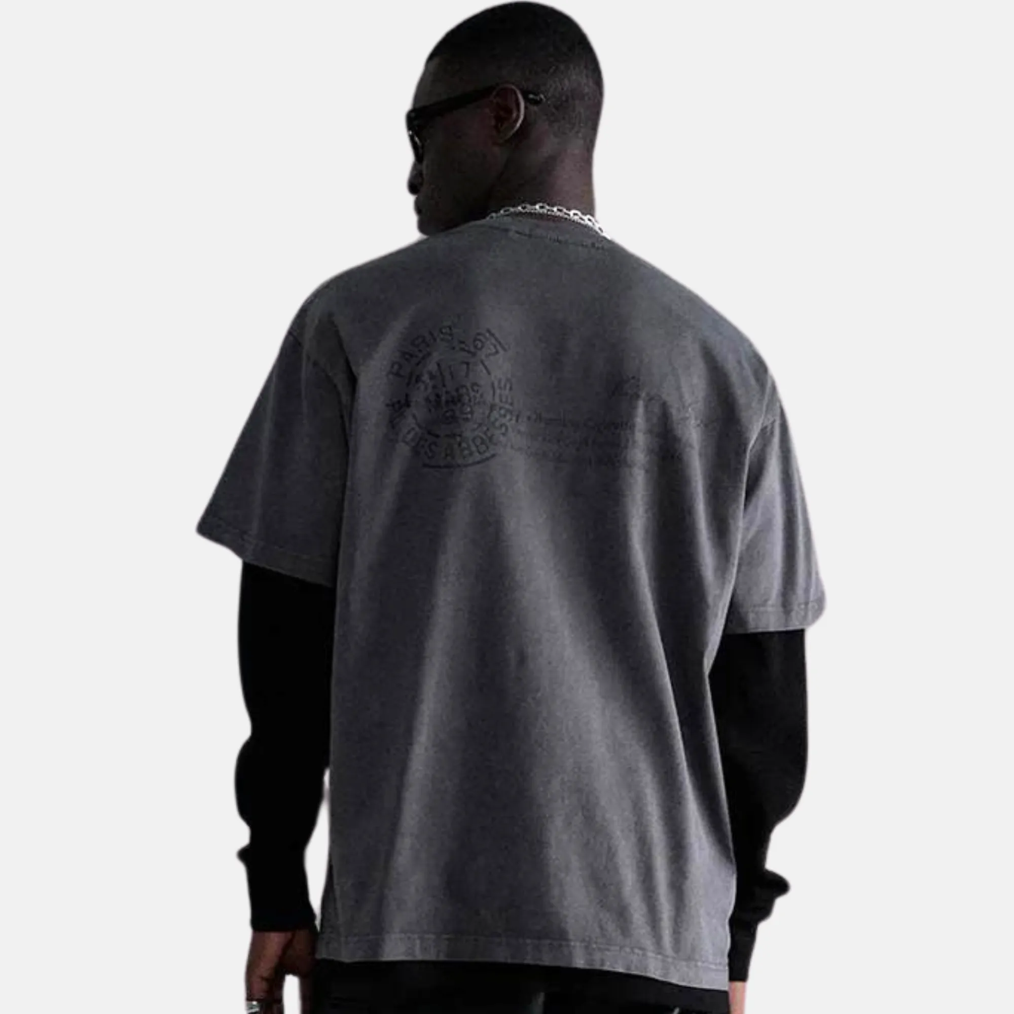 Stampd Skeleton Garment Dye Relaxed Dark Grey T-Shirt V2