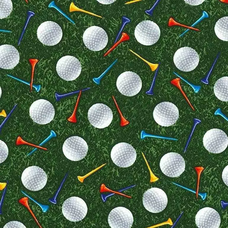 Tee Time - Golf Balls and Tees on Grass