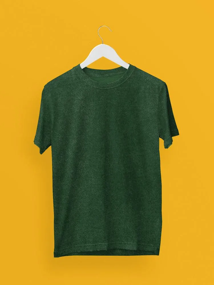 Unisex Bottle Green Acid Wash Oversized T-Shirt