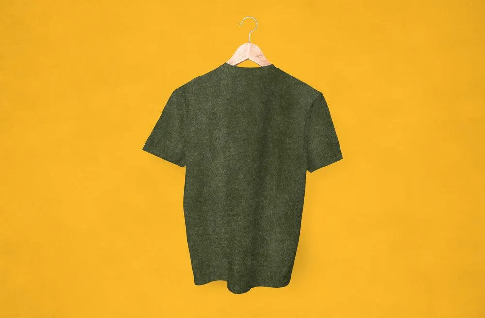 Unisex Bottle Green Acid Wash Oversized T-Shirt