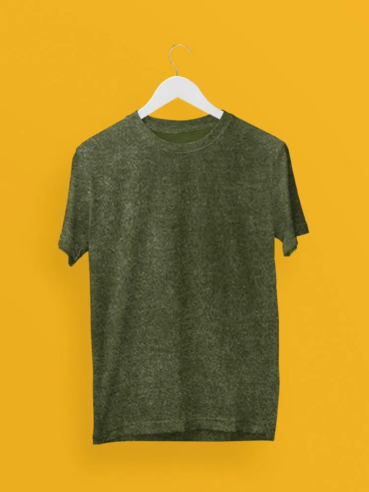 Unisex Bottle Green Acid Wash Oversized T-Shirt