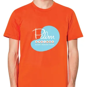 Unisex T-shirt - Palm Springs Pool - Orange