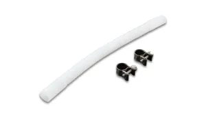 Vibrant Performance In-Tank Flexible Fuel Line - 3/8 in ID - 8 in Long - PTFE - White