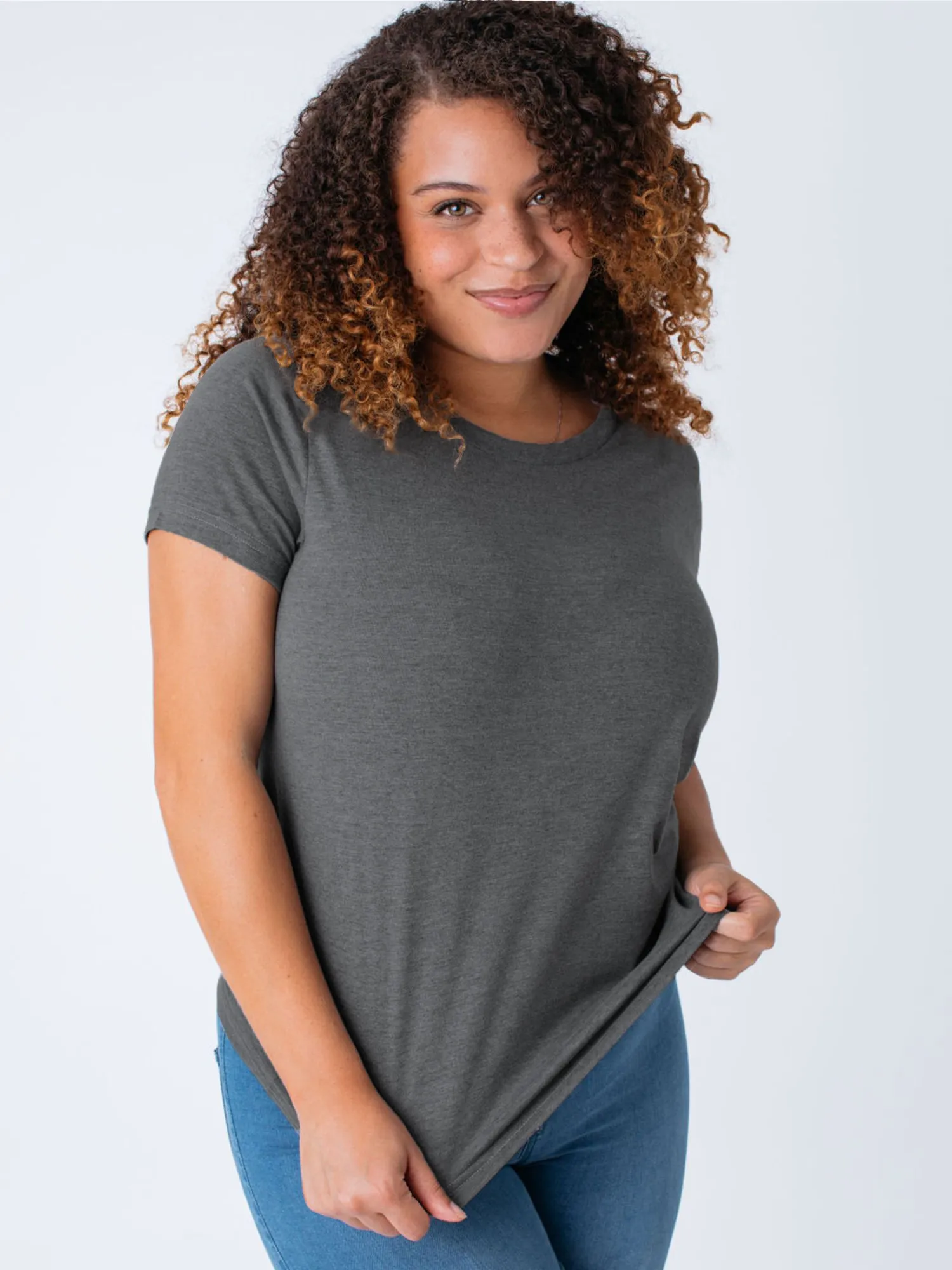 Women's Carbon Grey Crew Neck