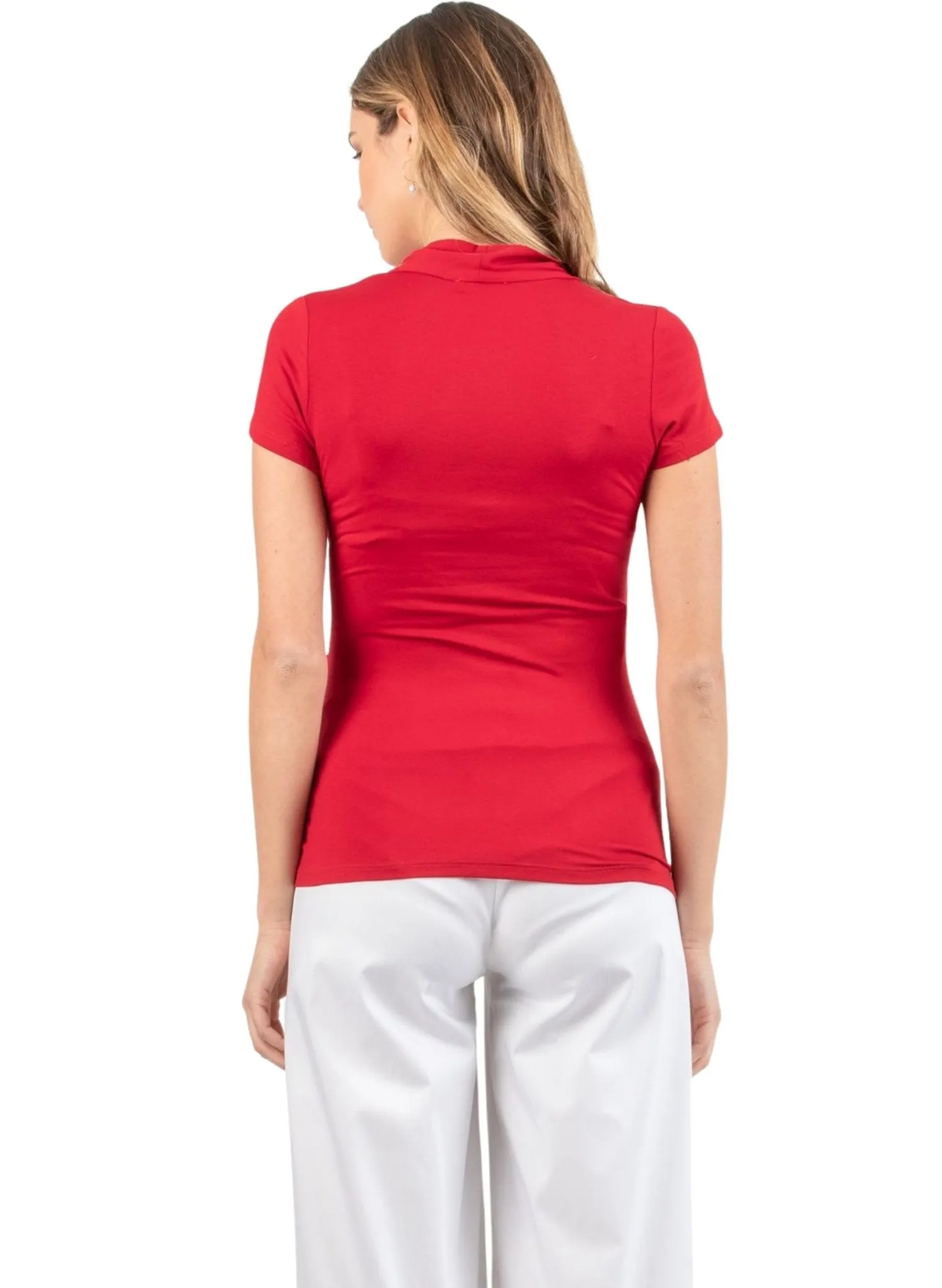 Wrap Maternity & Nursing Top - Red